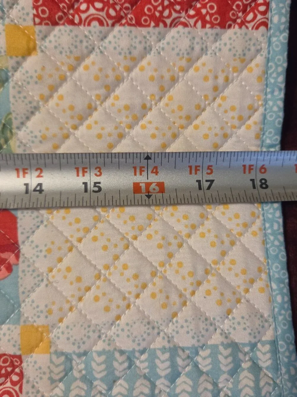 pioneer woman diamond patchwork  placemats vibrant floral geometric pattern